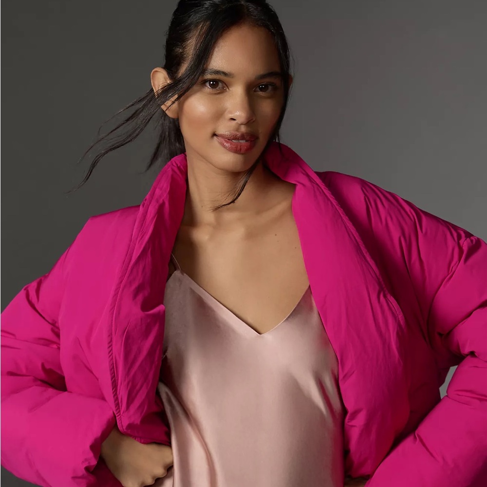 Maeve Crop Cocoon Puffer Jacket - Picture 7 of 10